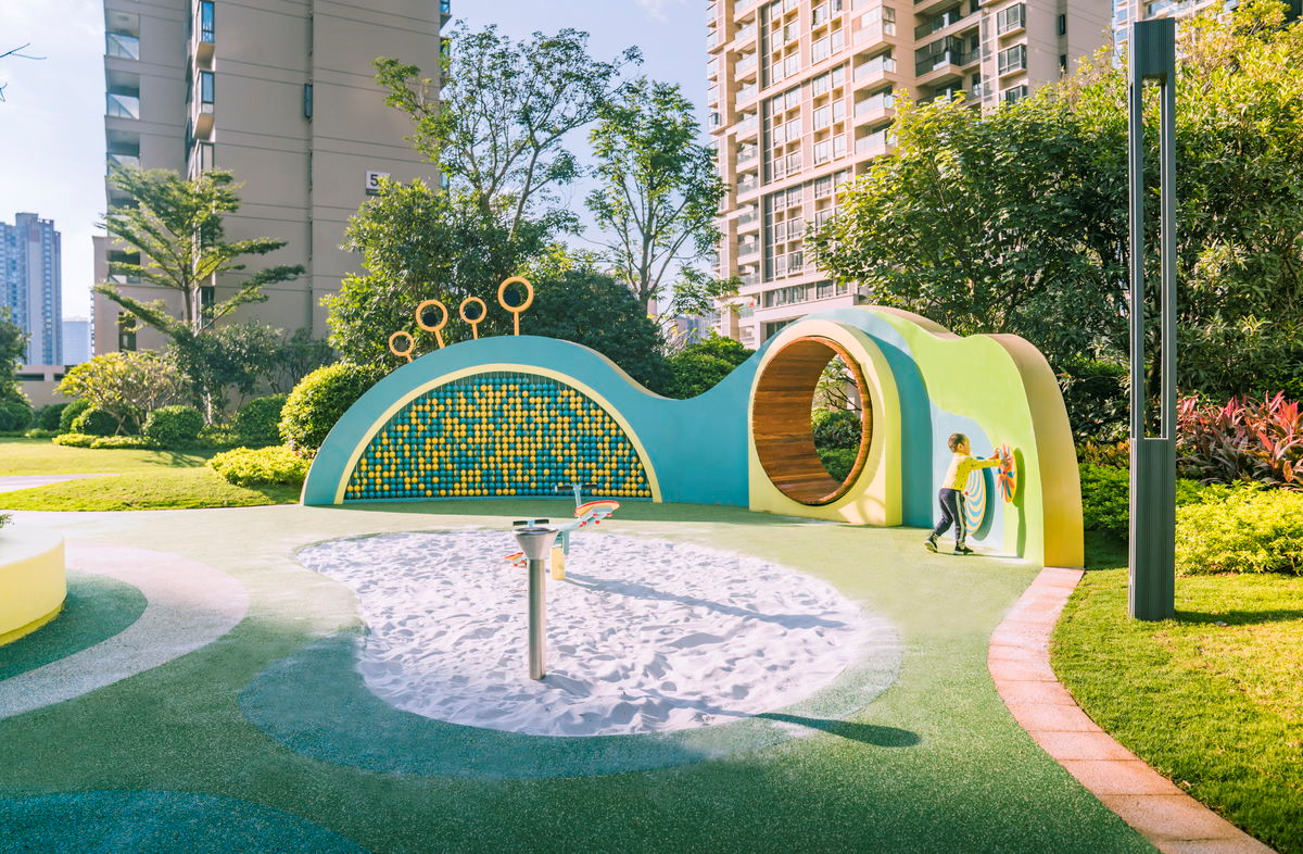 Play Wall in A Playground